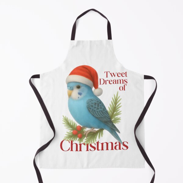 Item preview, Tweet Dreams of Christmas – Cute Holiday Budgie Wordplay Art designed and sold by SVALANART.