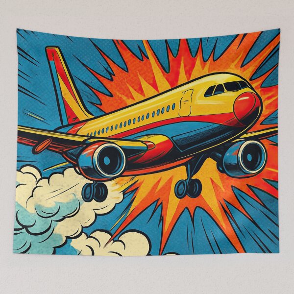 Item preview, Airplane | Comics style - Cartoon designed and sold by ComicsFactory.