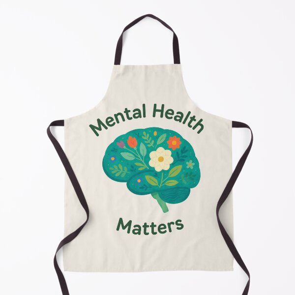 Item preview, Mental Health Matters — Botanical Brain Illustration | Positive Reminder & Wellness Art designed and sold by PureBrain.
