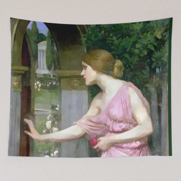 Item preview, Psyche Entering Cupid's Garden - John William Waterhouse designed and sold by Jon-Baran.