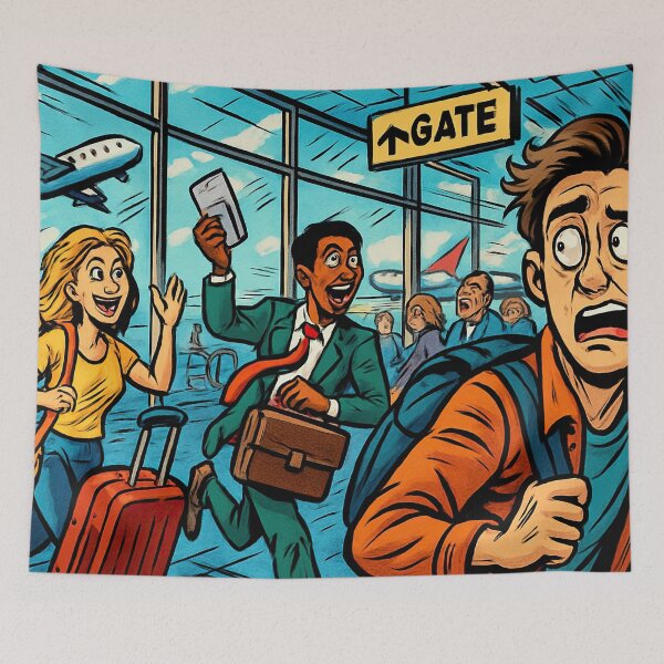 Item preview, Airport | Comics style - Cartoon designed and sold by ComicsFactory.
