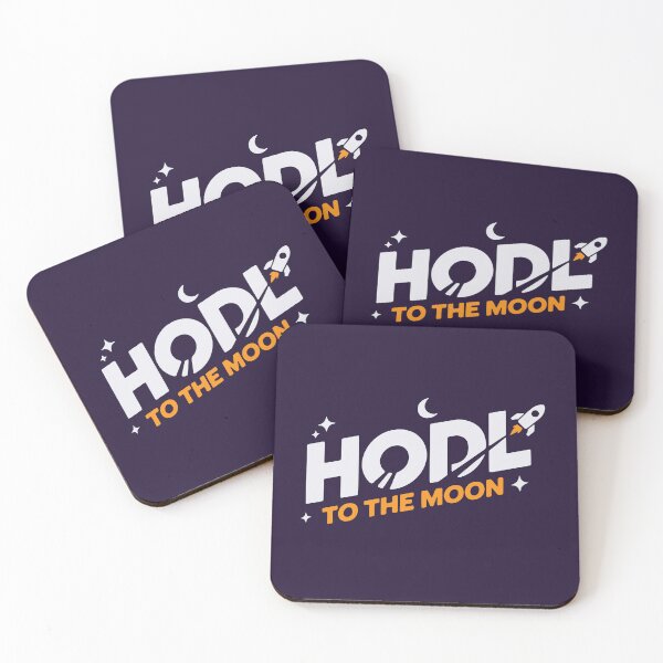 Item preview, HODL To The Moon - Bitcoin Rocket Art designed and sold by cabana.space.