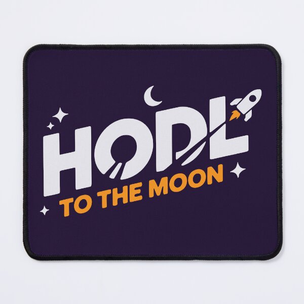 Item preview, HODL To The Moon - Bitcoin Rocket Art designed and sold by cabana.space.