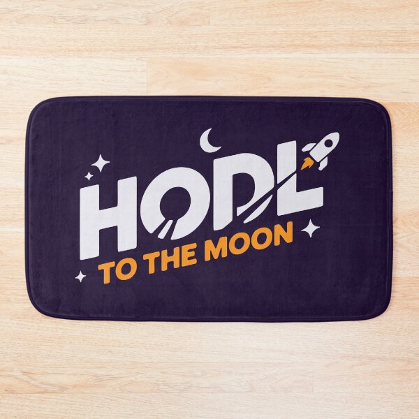 Item preview, HODL To The Moon - Bitcoin Rocket Art designed and sold by cabana.space.