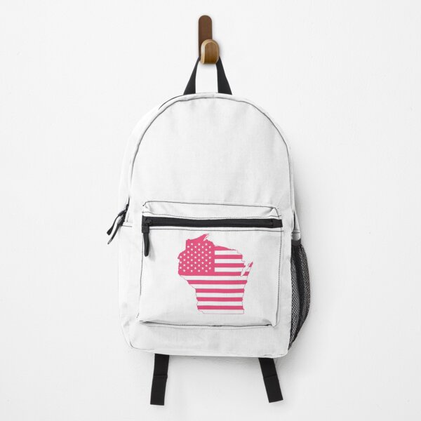 Item preview, Wisconsin USA Flag Silhouette – Stars and Stripes State Outline designed and sold by Paper Drip.