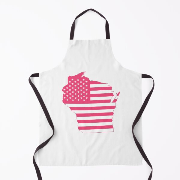 Item preview, Wisconsin USA Flag Silhouette – Stars and Stripes State Outline designed and sold by Paper Drip.
