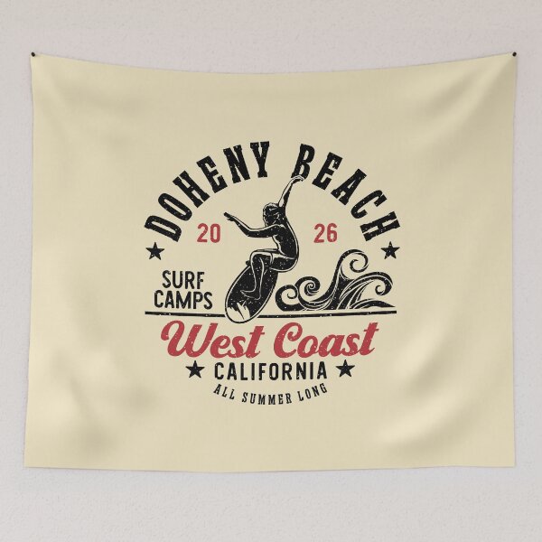 Item preview, Doheny Beach Surf Camp Surfing Dana Point California designed and sold by eclecTEEq.
