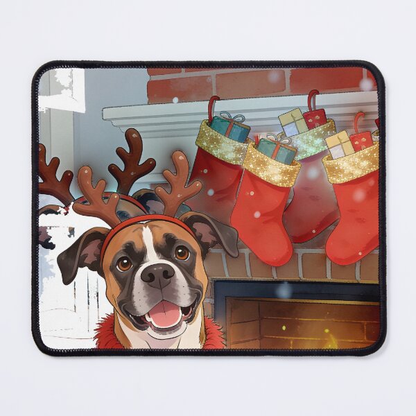 Item preview, boxer dog christmas designed and sold by Uglyandcute.