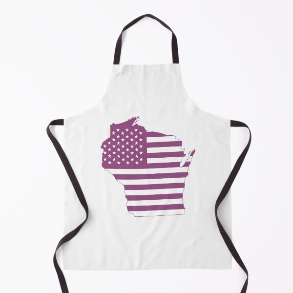 Item preview, Wisconsin USA Flag Silhouette – Stars and Stripes State Outline designed and sold by Paper Drip.