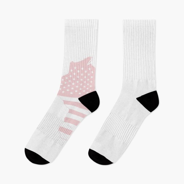 Item preview, Wisconsin USA Flag Silhouette – Stars and Stripes State Outline designed and sold by Paper Drip.