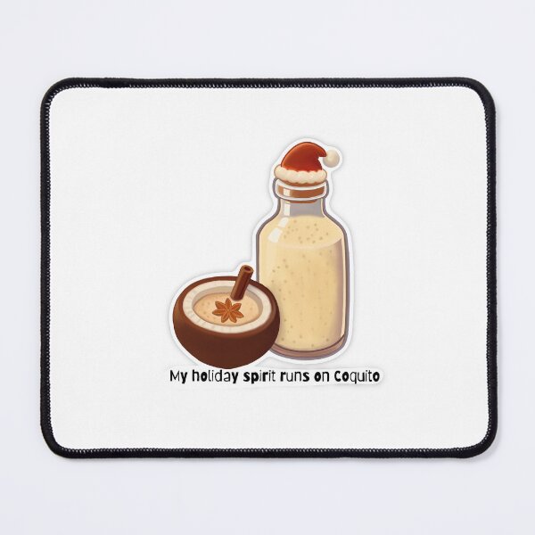 Item preview, Coquito Holiday Spirit – Cute Festive Drink Illustration designed and sold by RivendellBird.