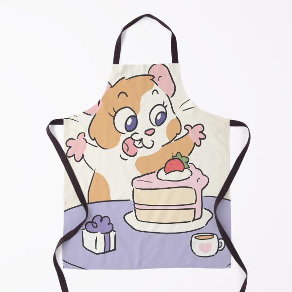 Item preview, Happy Hamster with Cake designed and sold by caroshiine.
