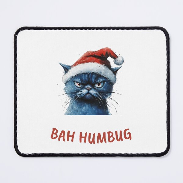 Item preview, Bah Humbug Xmas Cat designed and sold by Gemty.