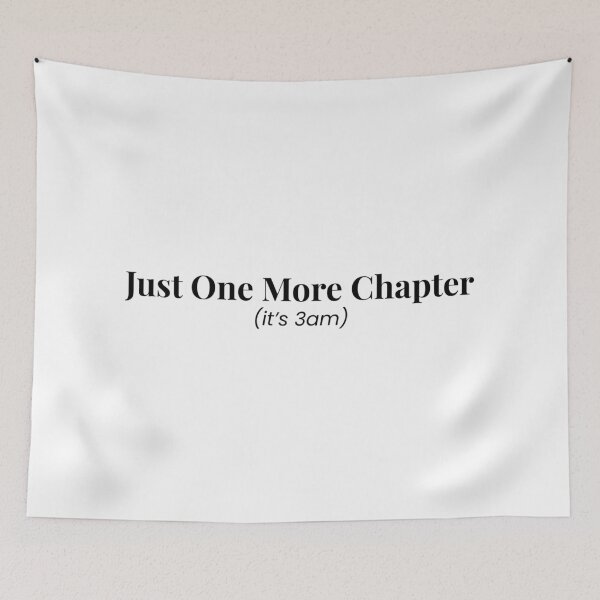 Item preview, Just One More Chapter (It’s 3AM) - Book Reader Aesthetic Design designed and sold by Izzy-29.