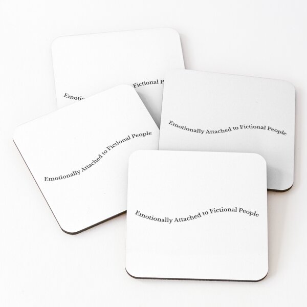 Item preview, Emotionally Attached to Fictional People Book Reader Quote Design designed and sold by Izzy-29.