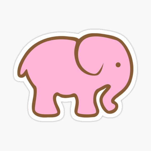 Pink Elephants Sticker
