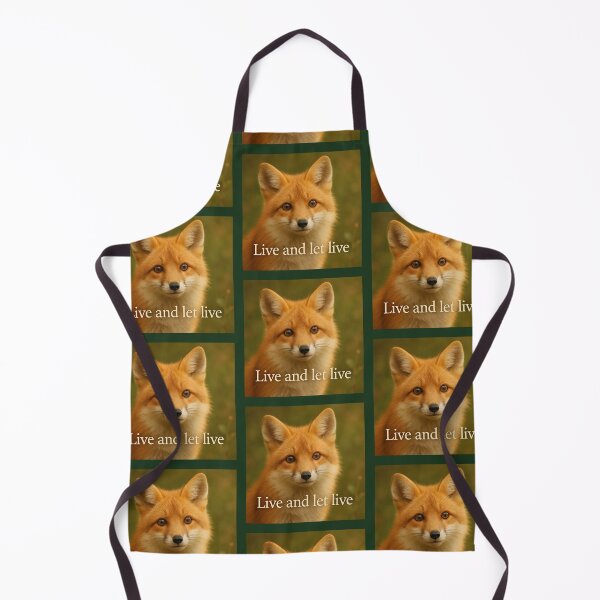 Item preview, Cute Fox — Live and Let Live — Animal Kindness Illustration designed and sold by @majovegana.