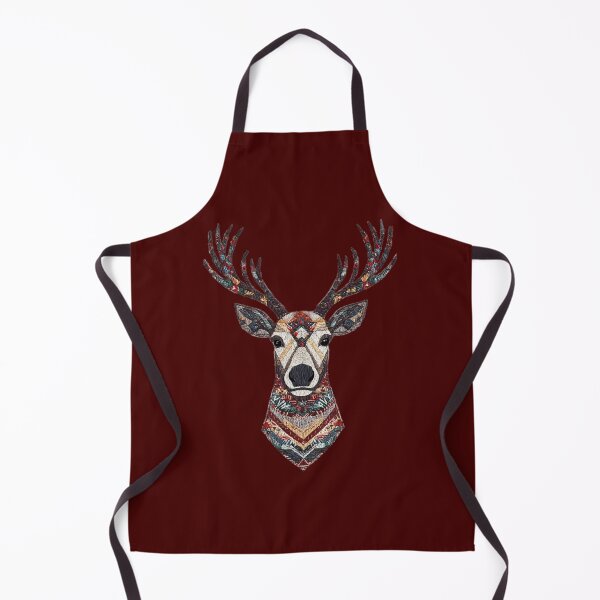 Item preview, Nordic Embroidered Reindeer – Scandinavian Winter Folk Art designed and sold by MiraLumeStudio.