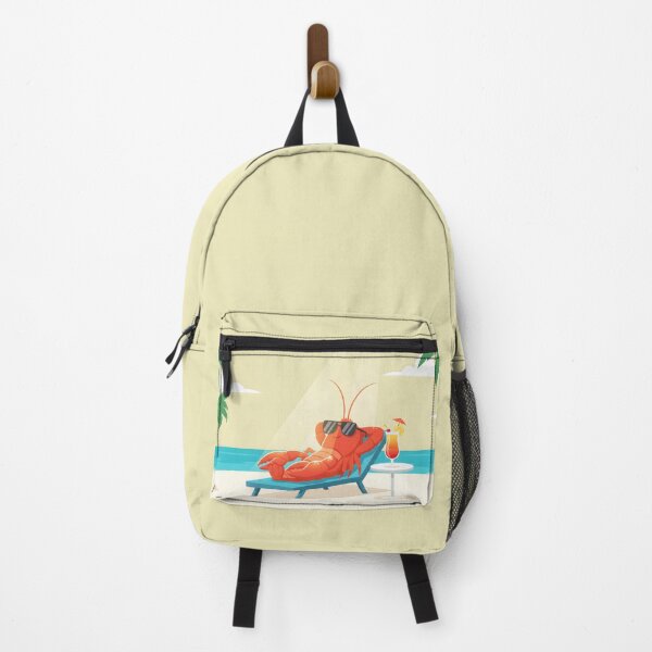 Item preview, relaxing sunbathing cool crayfish on the beach designed and sold by Nikoleta Vukovic.