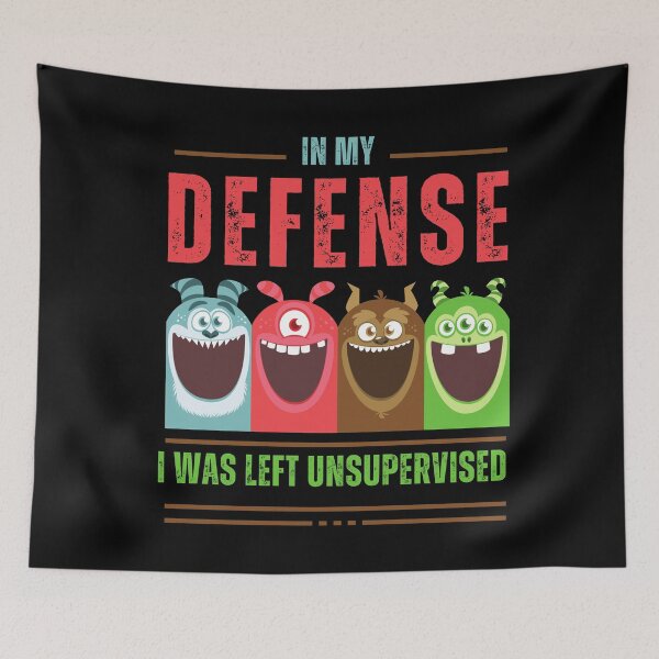 Item preview, Cute Monsters – In My Defense Unsupervised designed and sold by RobinaWorks.