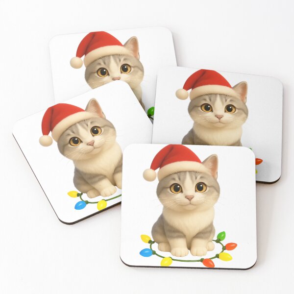 Item preview, Christmas Burmilla Cat designed and sold by Sillytoe.