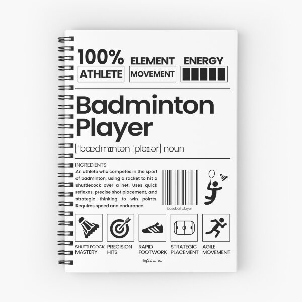 Item preview, Badminton Player || Jobs Series - Black designed and sold by bySirena.