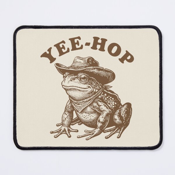 Item preview, Yee-Hop Frog Cowboy Retro Western Rodeo designed and sold by Y-Vibes.