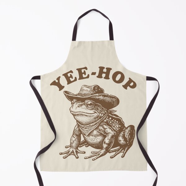 Artikelvorschau, Yee-Hop Frog Cowboy Retro Western Rodeo entworfen und verkauft von Y-Vibes.