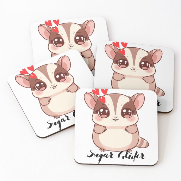 Item preview, Cute Kawaii Sugar Glider | Adorable Chibi Animal Character designed and sold by Lunaria Arts.