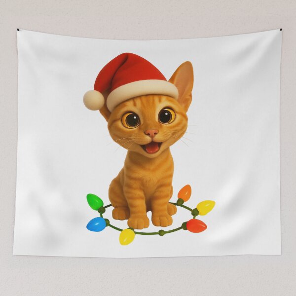 Item preview, Christmas Cornish Rex Cat designed and sold by Sillytoe.