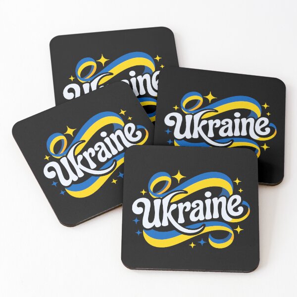 Item preview, Ukraine Decorative Ribbons Ukrainian Flag Colors Pride Art designed and sold by cabana.space.