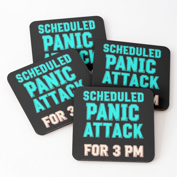 Item preview, Scheduled Panic Attack 3 PM Anxiety Humor T-Shirt Sticker Gift Idea designed and sold by Design_Your_Day.