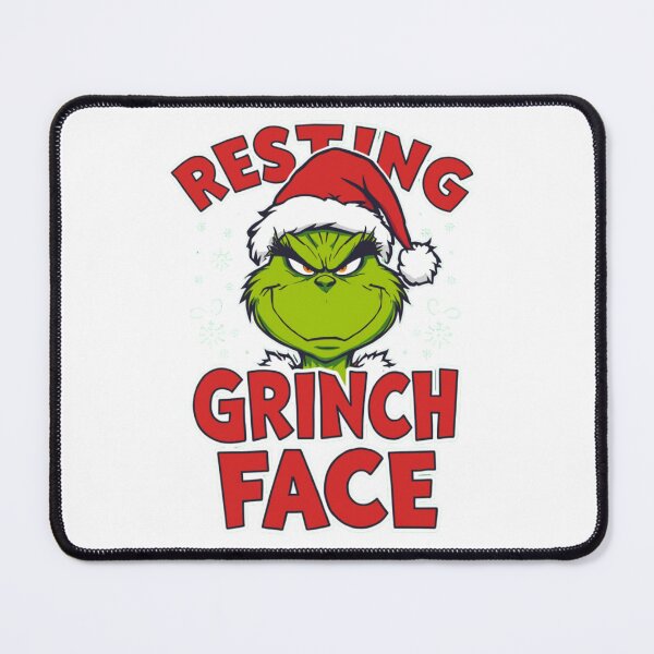 Item preview, Resting Grinch Face Tee | Grinch Santa Hat Christmas Shirt designed and sold by YASboutik.