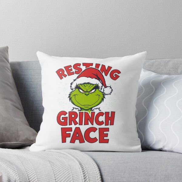 Item preview, Resting Grinch Face Tee | Grinch Santa Hat Christmas Shirt designed and sold by YASboutik.