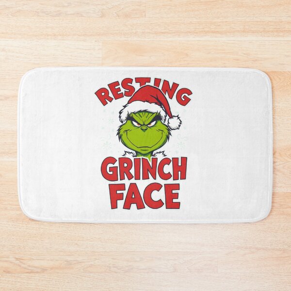 Item preview, Resting Grinch Face Tee | Grinch Santa Hat Christmas Shirt designed and sold by YASboutik.