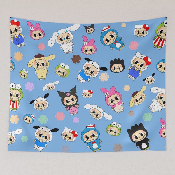 Item preview, Labubu X Kawaii Pattern v1 designed and sold by Diyanggostyle.