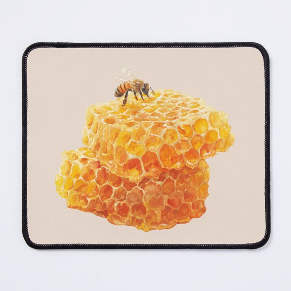 Item preview, Two Pieces of Honeycomb and a Bee designed and sold by Violet Peonies.