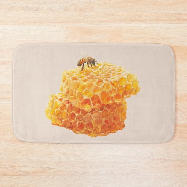 Item preview, Two Pieces of Honeycomb and a Bee designed and sold by Violet Peonies.