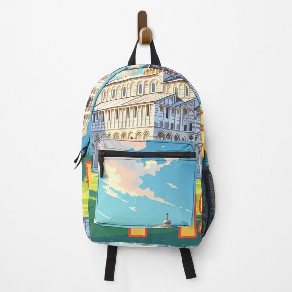 Item preview, Pisa, Italy: Vintage-Style Painterly Travel Poster designed and sold by LSVart.