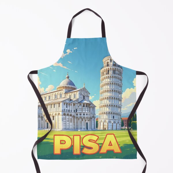 Item preview, Pisa, Italy: Vintage-Style Painterly Travel Poster designed and sold by LSVart.