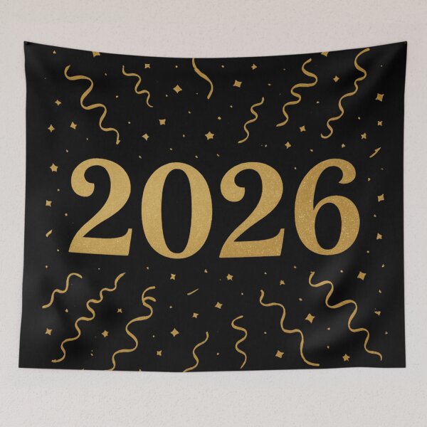 Item preview, 2026 Gold Confetti Celebration – Happy New Year Party designed and sold by PunchDrop.