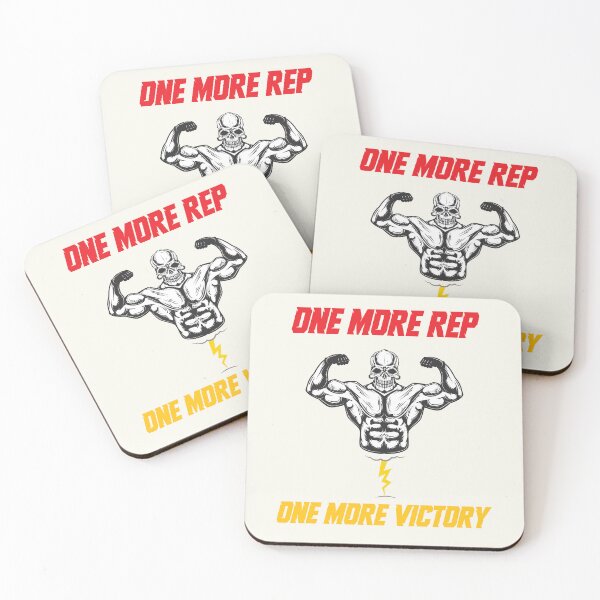 Item preview, ONE MORE REP Skull T-Shirt - Bodybuilding Victory Motivation - Weightlifting Beast Mode Training Gift designed and sold by Dziridesign.
