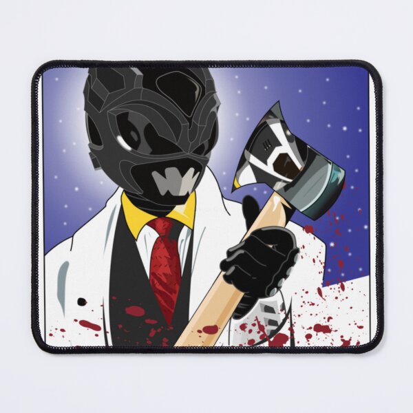 Item preview, Ranger Cat Parody American Psycho Portrait For Meme Lovers Gift For Funny Horror Fans designed and sold by MariMarhort.