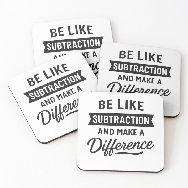 Item preview, Be Like Subtraction And Make A Difference Funny Math Teacher designed and sold by hemagamo.