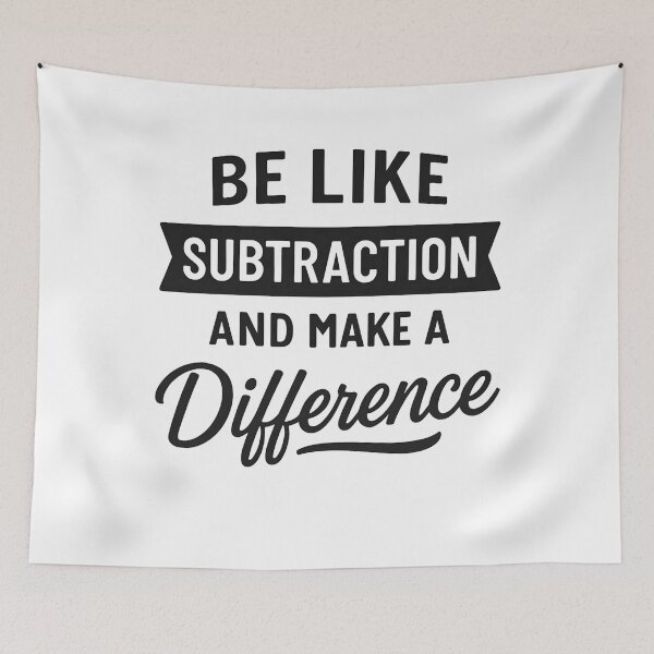 Item preview, Be Like Subtraction And Make A Difference Funny Math Teacher designed and sold by hemagamo.