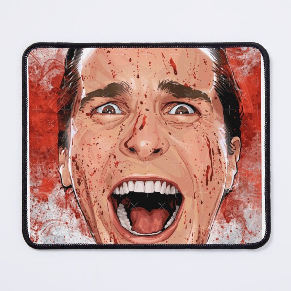 Item preview, Blood Smile Portrait American Psycho No Text Art For Horror Enthusiasts Gift For Thriller Movie Fans designed and sold by MariMarhort.
