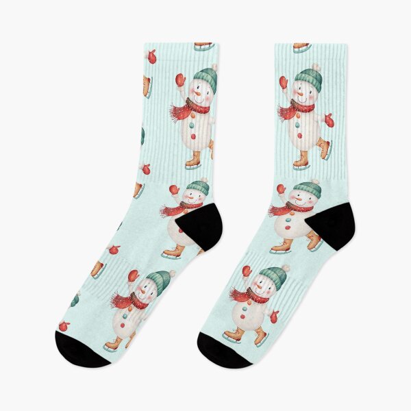 Item preview, Ice Skating Snowman – Cute & Whimsical Winter Design designed and sold by BeeJoyDesign.