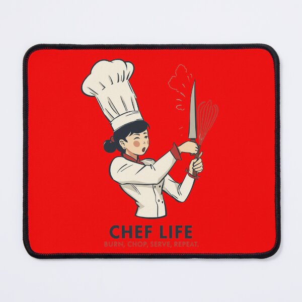 Item preview, Focused Chef Cartoon Kitchen Intensity Design designed and sold by HaarlemPinupParadise.