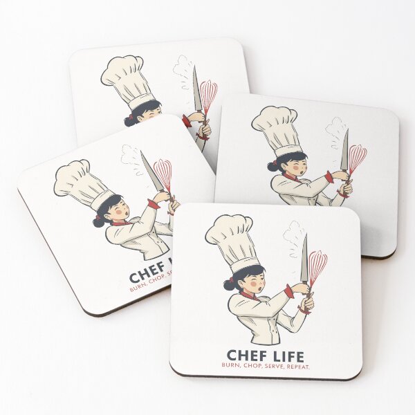 Item preview, Focused Chef Cartoon Kitchen Intensity Design designed and sold by HaarlemPinupParadise.