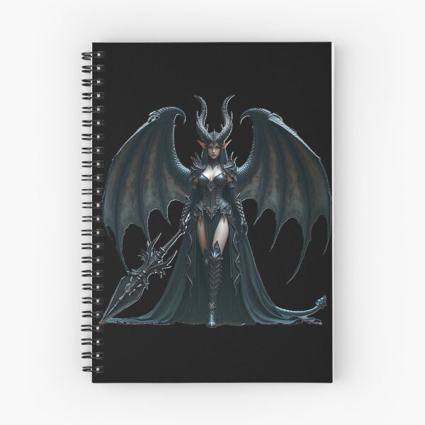Item preview, The Obsidian Dragon Queen | Dark Fantasy Warrior Art designed and sold by Elderlight Studio - L. Vlashev.